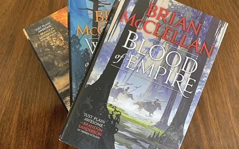 Assistants Adam and Isaac recommend Blood of Empire by Brian McClellan (Out today, December 3)